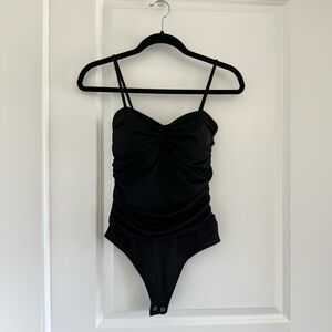 Express Black body contour One Piece Bodysuit
